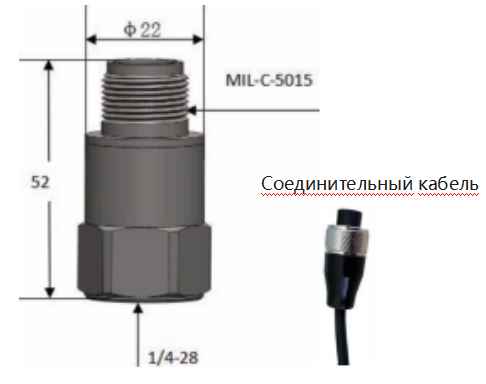 Пьезоэлектрический датчик ускорения (IEPE, изоляция, промышленный мониторинг)-KA15010